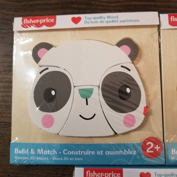 Fisher-Price Wooden Puzzles Bundle of 3 - Picture 3 of 6